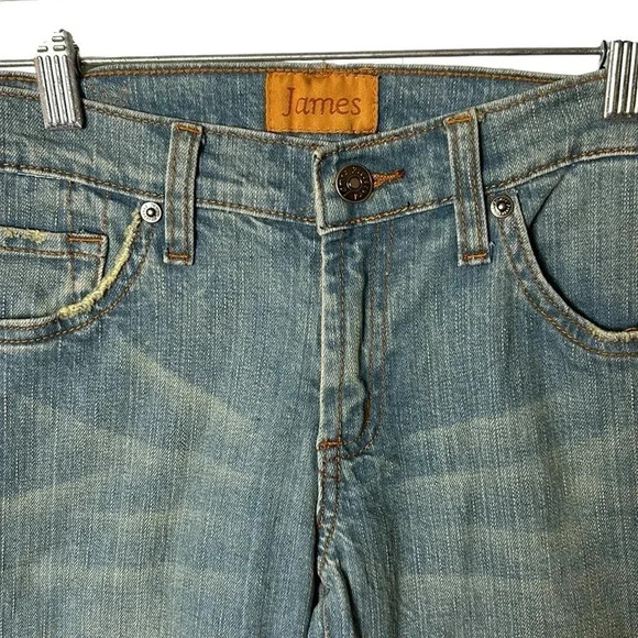Vtg ,NWT,bootcut,light wash,low rise James jeans, Indie sleaze,preppy,festival - Picture 4 of 16